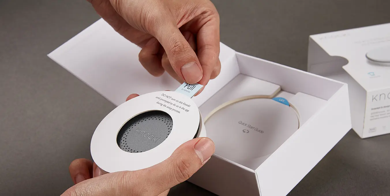 The Knocki unboxing experience