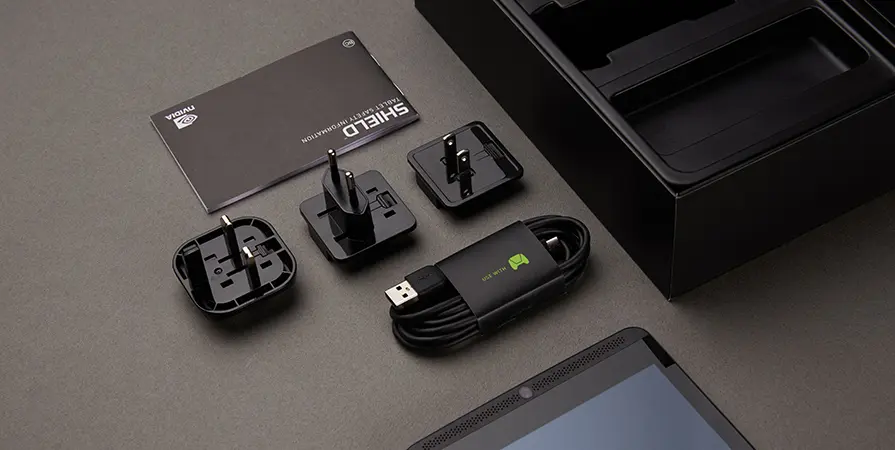 Nvidia Shield Tablet Cables & Chargers Zoomed with Detail