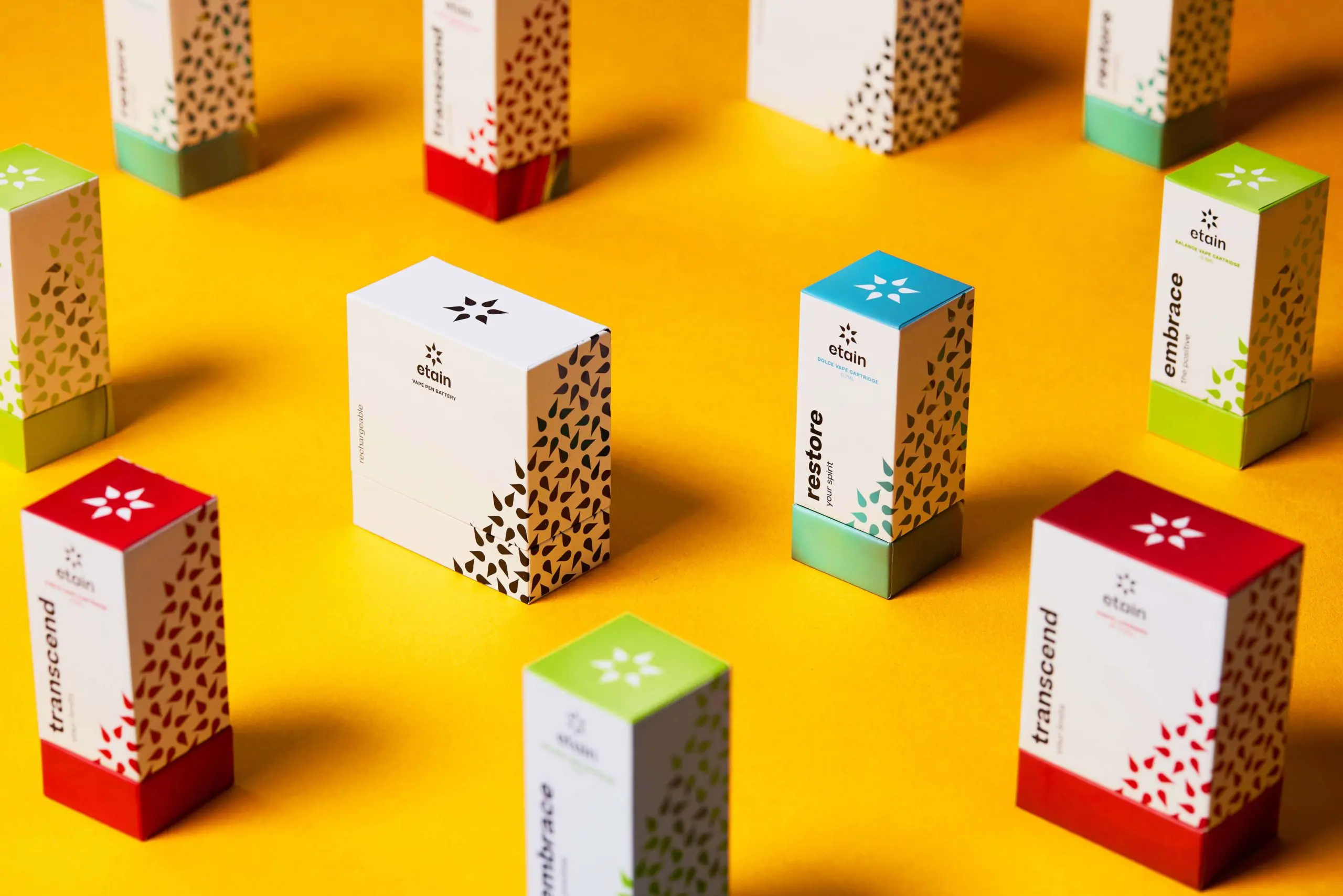 example of packages designed for etain