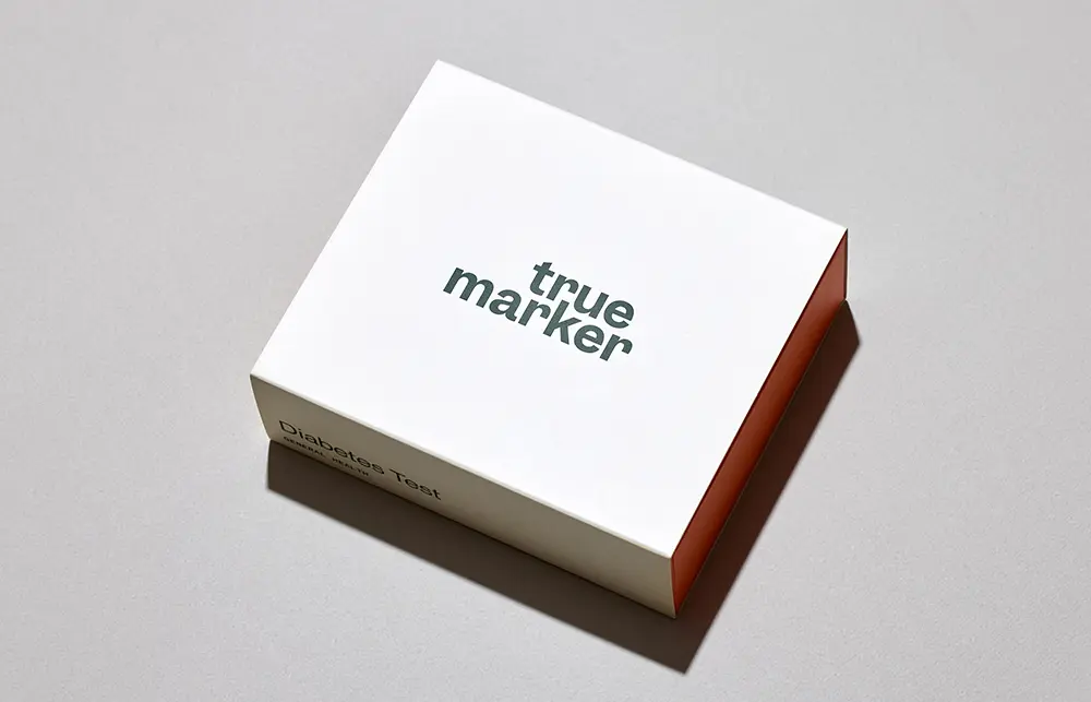 True Marker medical home testing device with accessible and sustainable packaging system