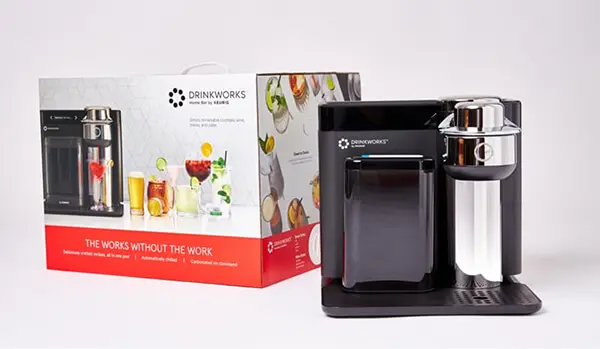 Award-winning packaging design by Zenpack for Drinkworks, enhancing unboxing UX and product launch success.