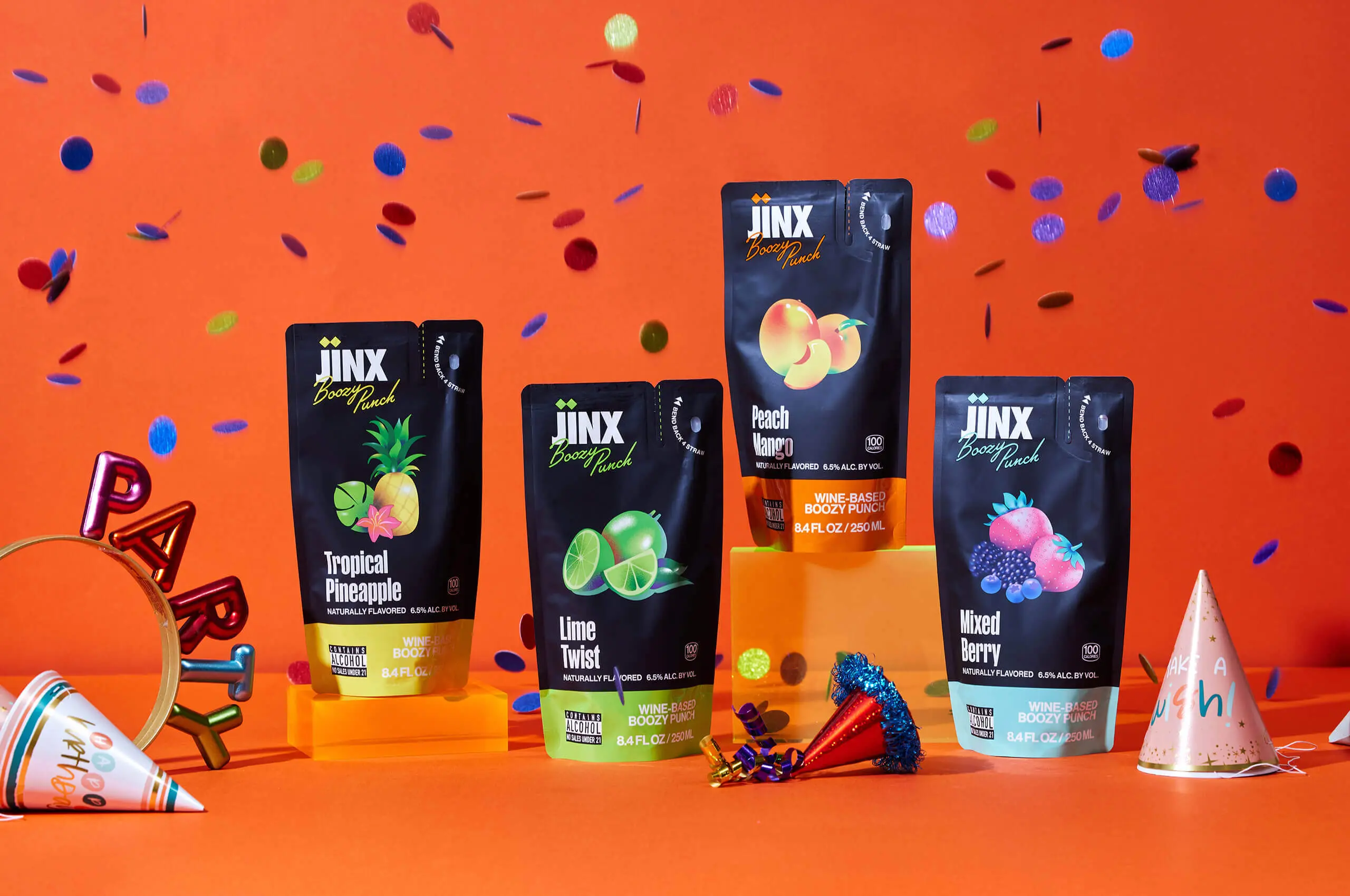iF Design Award-winning anti-tampering beverage pouch for Jinx Drinx by Zenpack.