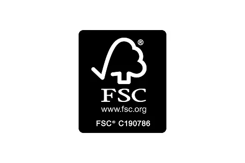 FSC certified sustainable paper materials logo for Zenpack eco-friendly packaging solutions.