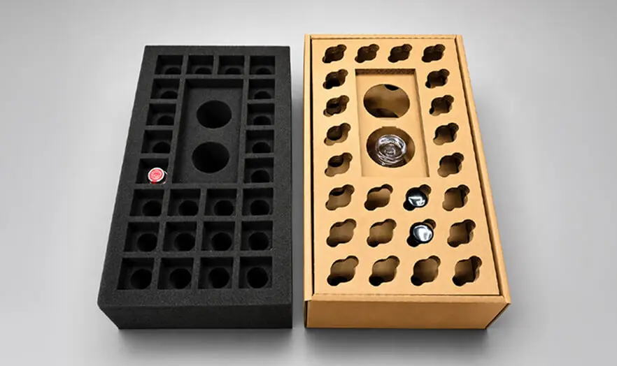 Custom protective packaging inserts in foam and kraft paper by Zenpack, your One-stop Packaging Partner