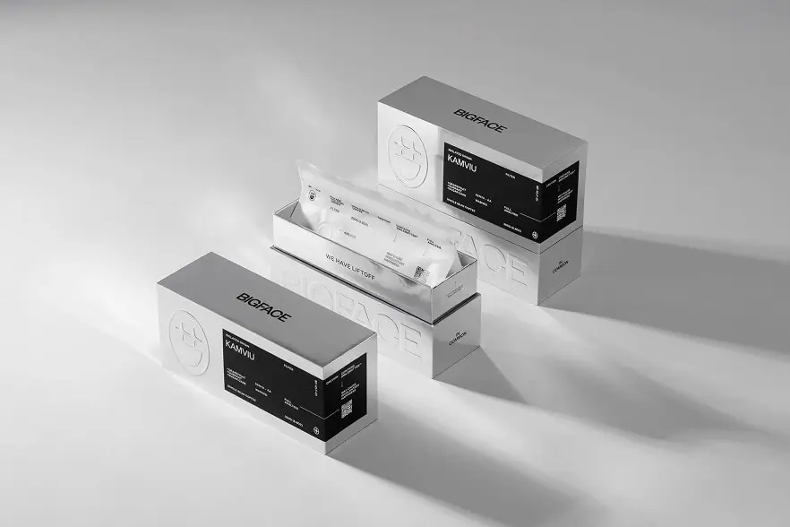 Custom coffee primary packaging with translucent high-barrier pouch for BIGFACE by Zenpack.