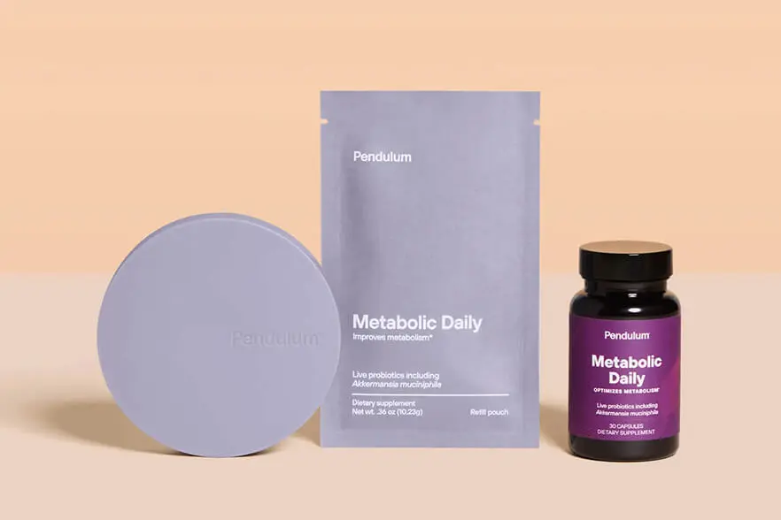 Custom vitamin supplement packaging with moisture barrier for Pendulum by Zenpack.