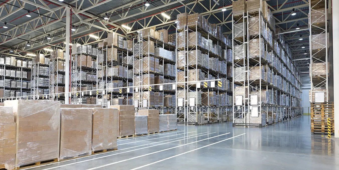 Strategic warehousing and just-in-time (JIT) delivery facilities managing inventory fluctuations.